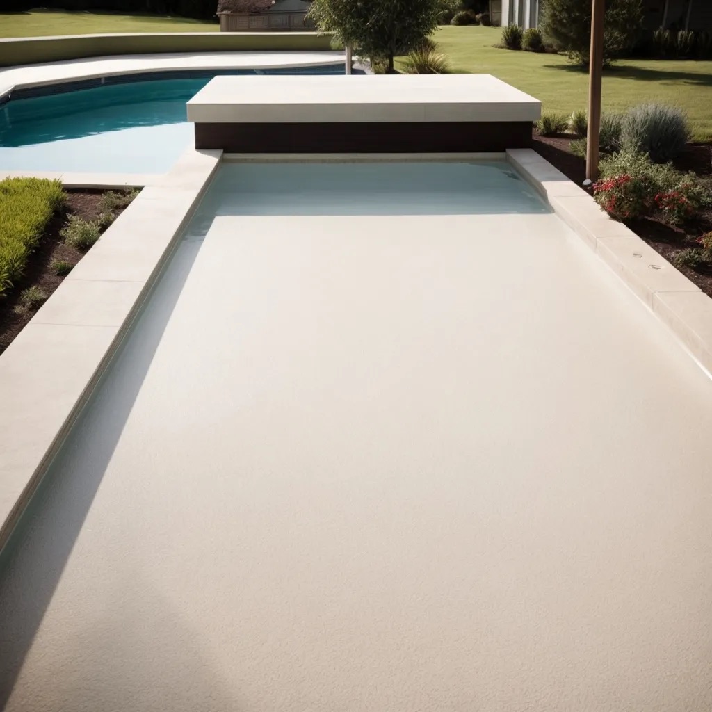 1 concrete pool deck